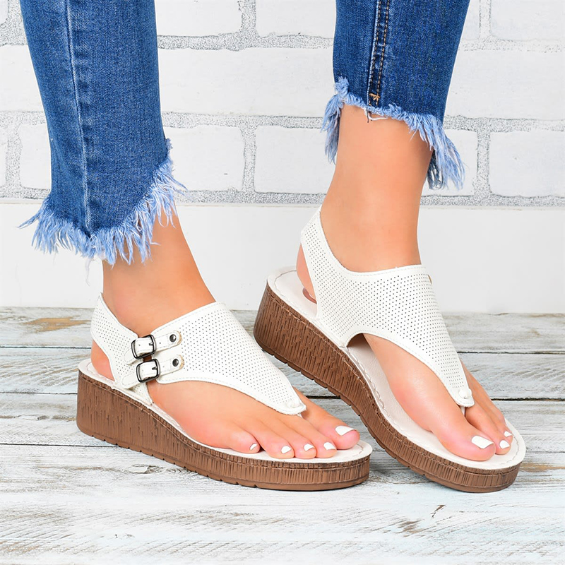 US$ 29.99 - Flip-flops Wedge Sandals For Ladies - www.lokeeda.com